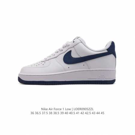 耐克 Nike Air Force 1 '07 Low 空军一号含气垫 低帮百搭厚底增高休闲运动板鞋。柔软、弹性十足的缓震性能和出色的中底设计，横跨复古与现代的 - 点击图像关闭