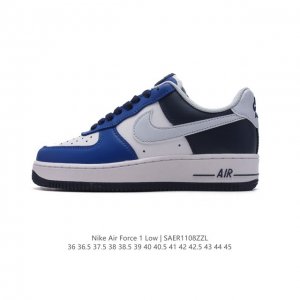 耐克 Nike Air Force 1 '07 Low 空军一号 含气垫 小白鞋 低帮百搭厚底增高休闲运动板鞋。柔软、弹性十足的缓震性能和出色的中底设计，横跨复