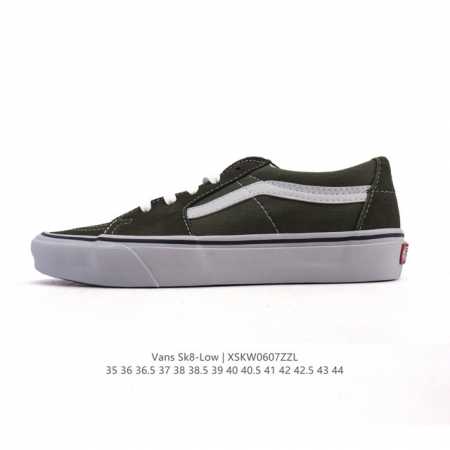 万斯 Vans Sk8-Low 经典款 小红书爆款低帮休闲帆布拼接硫化板鞋 工艺：硫化1:1 重量1:1、真标、原钢印、材质标、鞋型标、合格证 尺码：35 36 - 点击图像关闭