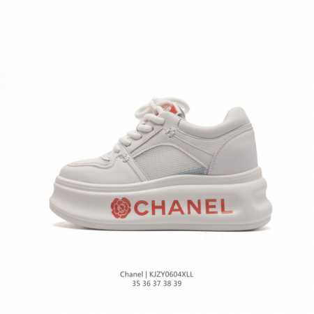 Chanel 女鞋 香奈儿2023最新款休闲潮流运动板鞋 经典四季通吃款 厚底增高小白鞋 网红博主小姐姐们的挚爱 社交平台的各种夸赞 人气超高质感透气超级春夏 - 点击图像关闭