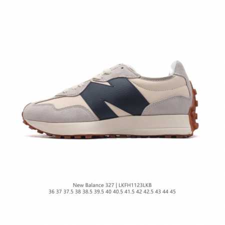 真标 Nb 新百伦 New Balance 327系列复古休闲运动慢跑鞋时尚男女运动鞋 以更纯粹的复古风格设计打造的全新造型 侧身还以解构设计，将 N 字标志以 - 点击图像关闭