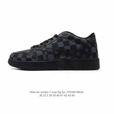 真标 耐克 Nike Air Jordan 1 Low Og Sp Military Blue Aj1乔1倒勾低帮篮球鞋 路易威登联名 Aj1 乔丹1代 Aj1 - 点击图像关闭