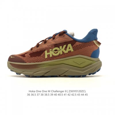 Hoka One One 挑战者8 Gtx全地形跑鞋 Hoka男女同款秋季挑战者8全地形跑步鞋Challenger 8 透气户外 宽运动鞋厚底增高老爹鞋。Hok