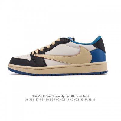 真标 耐克 Nike Air Jordan 1 Low Og Sp Military Blue Aj1乔1倒勾 2025年新款 蛇年新款 低帮篮球鞋 Aj1 乔
