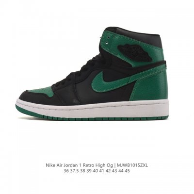 耐克 男女款运动板鞋 Nike Air Jordan 1 Retro High Og 乔丹一代Aj1 乔1 Aj1 篮球鞋复刻运动鞋。皮面高帮板鞋的设计灵感源自