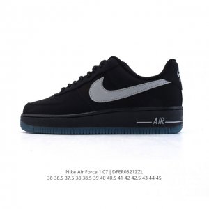 140 耐克 Nike Air Force 1 '07 Low 空军一号 小白鞋 含气垫 低帮百搭厚底增高休闲运动板鞋。柔软、弹性十足的缓震性能和出色的中底设计