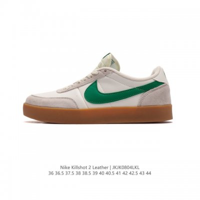 耐克板鞋 生胶米白 复古板鞋j.Crew X Nike 联名 Killshot Ii Leather 男女休闲复古运动鞋。采用米白色皮革制作鞋身，大号swoos