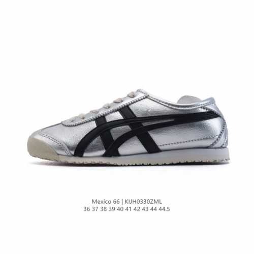 公司级 头层皮 Asics 亚瑟士 男女鞋真标半码制 配足弓鞋垫 日产经典老牌-鬼塚虎 Onitsuka Tiger Mexico 66经典墨西哥系列复古经典百