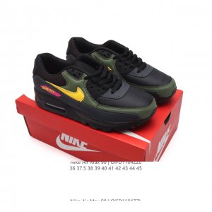 NIKE耐克运动鞋 Air max 90 健身运动跑鞋休闲鞋 复古风十足！Air Max 90 作为 Nike 旗下最经典的鞋型之一，凭借着百搭的造型，获得众多