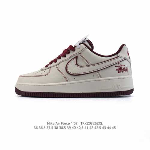 160 耐克 Nike Air Force 1 '07 Low 空军一号含气垫 小白鞋 2025年 蛇年新款 低帮百搭厚底增高休闲运动板鞋。柔软、弹性十足的缓震