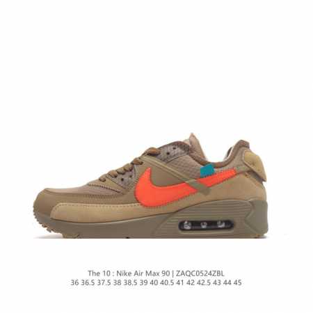Off-White X Nike Air Max90 重磅联名 气垫运动板鞋 厚底增高男女鞋。Off-White X Nike Air Max90 2.0 Ow - 点击图像关闭