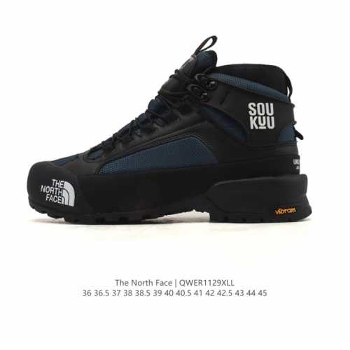 公司级 户外老爹运动鞋 高帮马丁靴 The North Face 北面厚底增高跑步鞋 北脸男女款老爹鞋 护脚踝登山鞋 透气织物鞋面 户外耐磨徒步鞋 。具有出色的