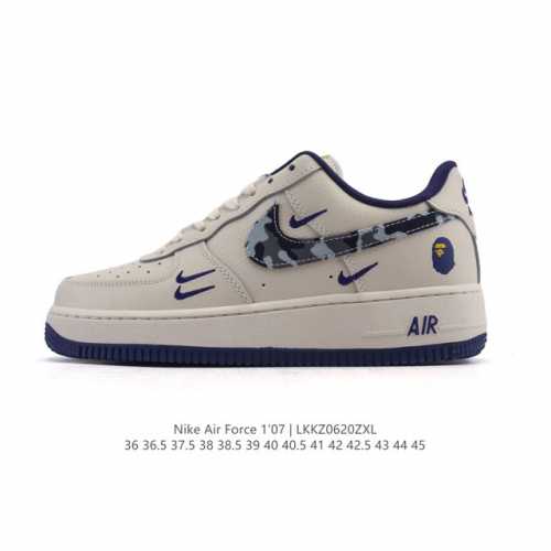 耐克 Nike Air Force 1 '07 Low 2025新年新款 蛇年限定 空军一号含气垫 小白鞋 低帮百搭厚底增高休闲运动板鞋。柔软、弹性十足的缓震性