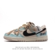 耐克 Nike Dunk Low Retro 运动鞋 mlb联名款复古板鞋 解构绑带 双鞋带。作为 80 年代经典篮球鞋款，起初专为硬木球场打造，后来成为席卷街