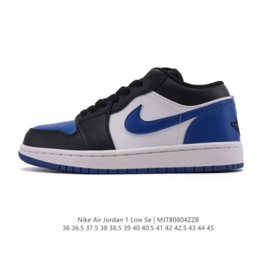 耐克 乔丹Air Jordan 1 Low Aj1 乔1 乔丹1代Aj1 低帮复古文化休闲运动篮球鞋。从1985 年面世的元年款汲取设计灵感，采用简洁大方的经典