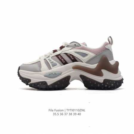 公司级 斐乐 女款老爹鞋 Fila Fusion 厚底增高跑步鞋 百搭运动板鞋 意大利百年经典运动品牌，网红单品 小红书推荐爆款 Fila斐乐新款小白鞋斐乐潮牌 - 点击图像关闭