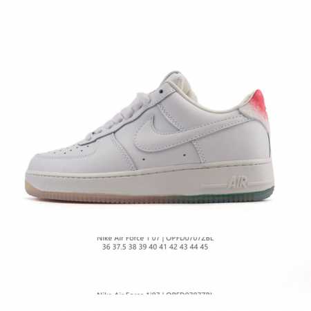 真标 耐克 Nike Air Force 1 '07 Low 空军一号含气垫 小白鞋 低帮百搭厚底增高休闲运动板鞋。柔软、弹性十足的缓震性能和出色的中底设计，横 - 点击图像关闭