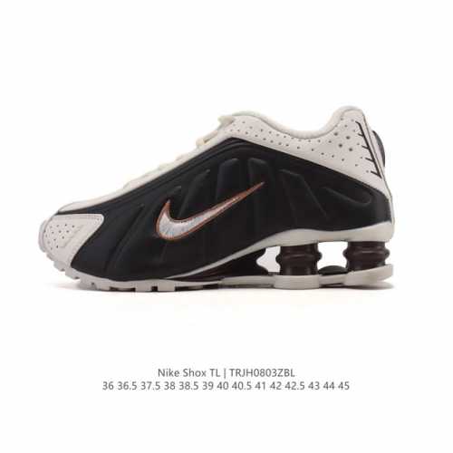 公司级 耐克 Nike Shox Tl 男女子运动鞋厚底增高老爹鞋，令机械力学缓震性能跃升新层次。采用透气网眼鞋面和全掌型 Nike Shox 技术，革新演绎经