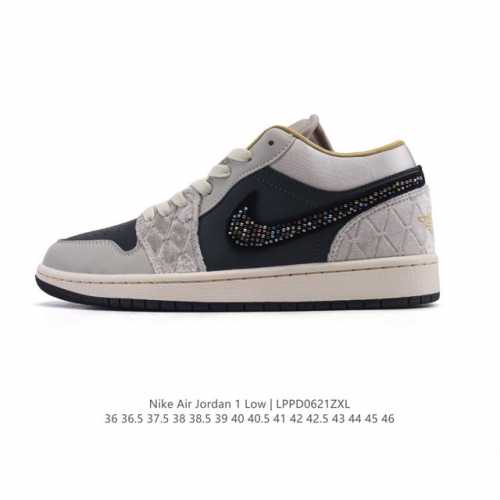 耐克 乔丹Air Jordan 1 Low Aj1 乔1 乔丹1代Aj1 低帮复古文化休闲运动篮球鞋。从1985 年面世的元年款汲取设计灵感，采用简洁大方的经典