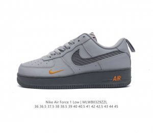耐克nike Air Force 1 Low 空军一号 Af1 低帮百搭厚底增高休闲运动板鞋 柔软 弹性十足的缓震性能和出色的中底设计 横跨复古与现代的外型结合