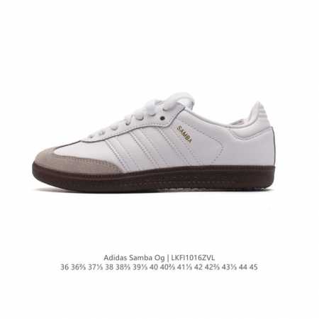 阿迪达斯 德训鞋 Adidas Originals Samba Og Shoes 经典运动鞋小白鞋 T头鞋 男女板鞋 彰显休闲摩登风情的时尚经典鞋。它诞生于50 - 点击图像关闭