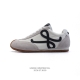 260 【公司级 原盒带配件】Loewe/罗意威 Ballet Runner 皮革 简约圆头 系带 低帮 运动休闲鞋这双鞋是Loewe新发布的Ballet Ru
