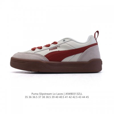彪马 Puma 彪马跑步鞋 历久弥新的复古感，Puma Slipstream Laces 低帮耐磨新款 厚底增高皮面运动休闲板鞋。全新款 Slipstream