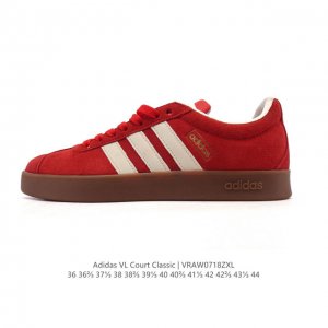 阿迪达斯 Adidas Vl Court Classic Shoes 运动休闲板鞋德训鞋 T头鞋 这款Adidas经典运动鞋，以经典造型塑就百搭风格。灵感源自A