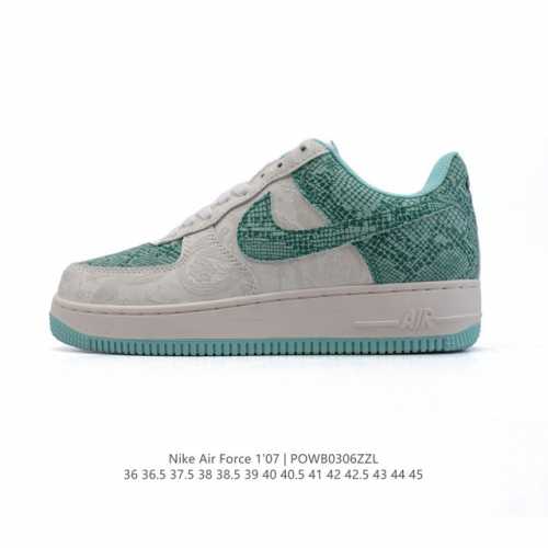 耐克 Nike Air Force 1 '07 Low 2025新年新款 空军一号含气垫 小白鞋 低帮百搭厚底增高休闲运动板鞋。柔软、弹性十足的缓震性能和出色的