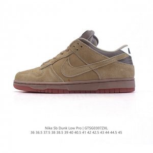 160 【真标】耐克 Nike Sb Dunk Low Pro 男女同款运动鞋复古板鞋。采用柔软皮革鞋面，经久耐穿，塑就如元年款 Dunk 般的复古质感。鞋头透