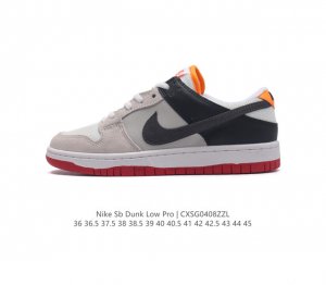 真标 耐克 Nike Sb Dunk Low Pro 男女同款运动鞋复古板鞋，尽情迈步，彰显个性风采。采用柔软皮革鞋面，经久耐穿，塑就如元年款 Dunk 般的复