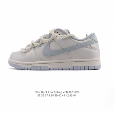 公司级 耐克 Nike Sb Dunk Low Pro 男女同款运动鞋复古板鞋 解构绑带 双鞋带。采用柔软皮革鞋面，经久耐穿，塑就如元年款 Dunk 般的复古质 - 点击图像关闭
