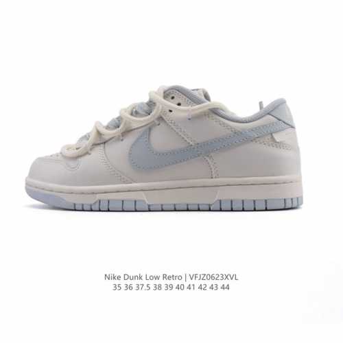 公司级 耐克 Nike Sb Dunk Low Pro 男女同款运动鞋复古板鞋 解构绑带 双鞋带。采用柔软皮革鞋面，经久耐穿，塑就如元年款 Dunk 般的复古质