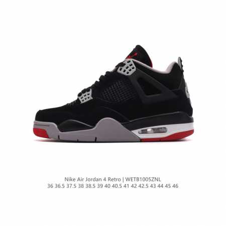 公司级 耐克 Nike Air Jordan 4 Retro Og迈克尔 乔丹aj4代乔4 中帮复古休闲运动文化篮球鞋。秉承轻量化的速度型篮球鞋设计思想完成设计 - 点击图像关闭