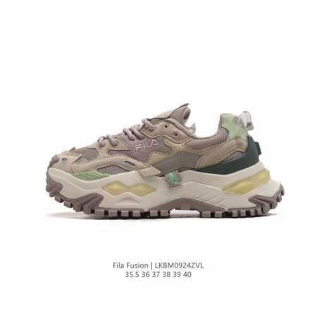 公司级 斐乐 女老爹鞋 Fila Fusion 厚底增高百搭运动板鞋 意大利百年经典运动品牌，网红单品 小红书推荐爆款 Fila斐乐新款小白鞋斐乐潮牌文化街头风 - 点击图像关闭
