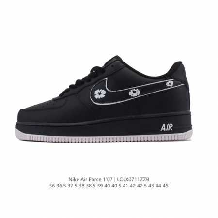 真标 耐克 Nike Air Force 1 '07 Low 空军一号含气垫 小白鞋 低帮百搭厚底增高休闲运动板鞋。柔软、弹性十足的缓震性能和出色的中底设计，横 - 点击图像关闭