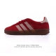 160 阿迪达斯 Adidas Originals Gazelle Indoor复古三叶草防滑透明橡胶板鞋经典运动鞋。这款经典鞋,忠于原版设计,缀撞色三条纹和鞋