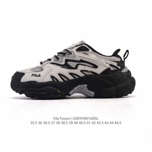 公司级 斐乐 男女同款老爹鞋 Fila Fusion 厚底增高百搭运动鞋 意大利百年经典运动品牌，网红单品 小红书推荐爆款 Fila斐乐新款小白鞋斐乐潮牌文化街