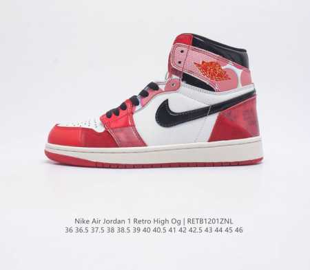 耐克 Nike Air Jordan 1 Retro High Og 乔丹一代aj1 乔1 Aj1 篮球鞋复刻运动鞋 皮面高帮板鞋的设计灵感源自运动夹克 带你重 - 点击图像关闭