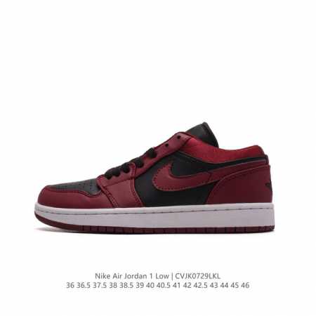 耐克 乔丹air Jordan 1 Low Aj1 乔1 乔丹1代aj1 低帮复古文化休闲运动篮球鞋。该鞋款从 1985 年元年款汲取设计灵感，焕新演绎简约经典 - 点击图像关闭