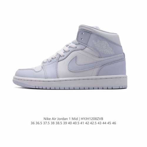 耐克 Nike Air Jordan 1 Mid 男女子篮球鞋时尚轻盈板鞋aj1乔1运动鞋 乔丹一代 高帮复古休闲篮球鞋 。Air Jordan 1 Mid 搭