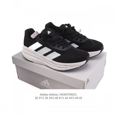 新品 Adidas 阿迪达斯新款Adidas Adistar 3 舒适防滑耐磨 低帮.厚底增高老爹鞋 马拉松耐磨运动跑步鞋，Adistar 3 :超过40Mm的