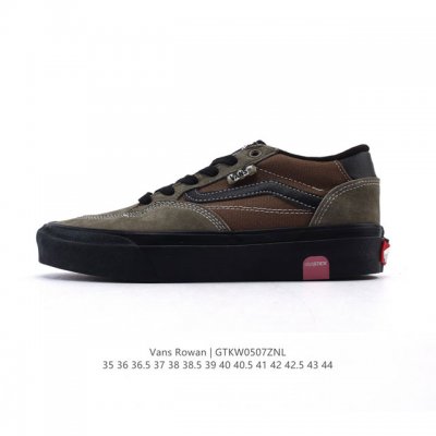 新品公司级 万斯Skate Rowan Pro经典黑白低帮男女鞋Vn0A4Tz，Vans范斯男鞋女鞋板鞋情侣滑板鞋休闲鞋Vn0A4Tzcy28超轻帆布运动鞋 货