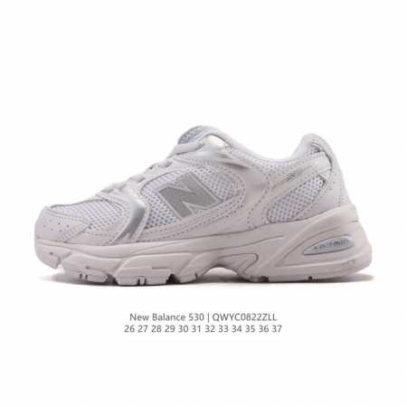 童鞋 新百伦 Nb530 New Balance 530 复跑古鞋 儿童厚底增高老爹鞋 缓震运动慢跑鞋。Nb530这鞋双确实是Nb家经复典古款式之一，以全科新技 - 点击图像关闭