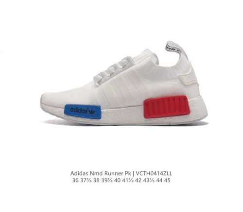 阿迪达斯adidas Nmd Runner Pk 真爆超弹男女运动鞋。弹力 以鞋型、角度和面料，力求展现 Adidas创新传统，采用时髦廓形，以抢眼外形诠释经典