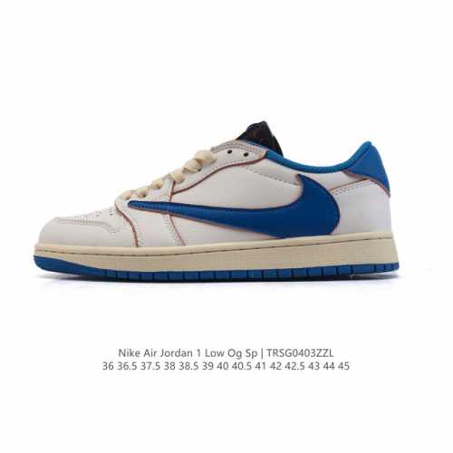 真标 耐克 Nike Air Jordan 1 Low Og Sp Military Blue Aj1乔1倒勾 2025年新款 蛇年新款 低帮篮球鞋 Aj1 乔