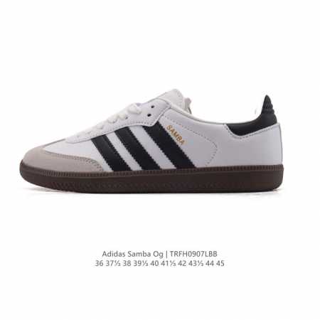 阿迪达斯 德训鞋 Adidas Originals Samba Og Shoes 经典运动鞋小白鞋 T头鞋 男女士板鞋 彰显休闲摩登风情的时尚经典鞋。它诞生于5 - 点击图像关闭