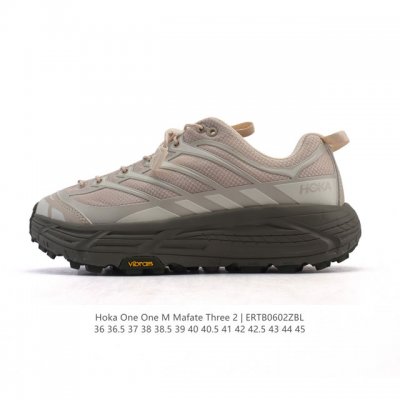 公司级 Hoka One One Mafate Three 2 男女子跑步鞋 越野跑新配色！采用 Mafate Speed 2 缓冲性良好的底部单元，搭载有快速