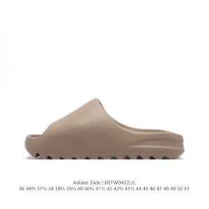 阿迪达斯 Adidas Yeezy Slide 经典运动拖鞋时尚厚底增高男女一字拖鞋。Yeezy Slide椰子拖鞋的外观十分吸引人，融合了舒适与时尚的元素，延