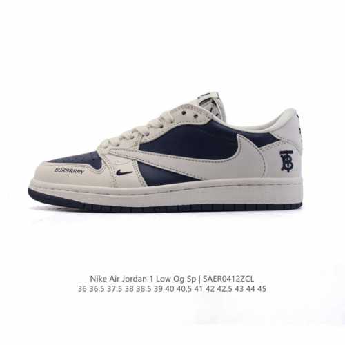 真标 耐克 Nike Air Jordan 1 Low Og Sp Military Blue Aj1乔1倒勾 2025年新款 蛇年新款 联名 低帮篮球鞋 Aj